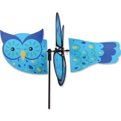 18" Blue Owl Wind Spinner with 22" pole $20