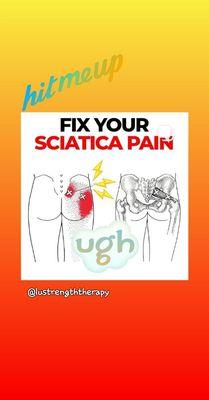 The piriformis is a very small muscle within your glutes. Oftentimes responsible for symptoms of sciatic. I can help with that.