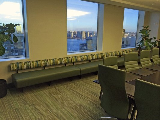 XL Global (Stamford, CT):  Custom boardroom banquette