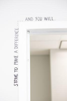 Our Hidden Gem space & coaching rooms feature 63 hidden quotes to encourage all attendees to focus on personal reflection.