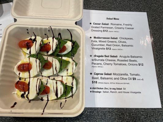 Caprese salad 1/2 order