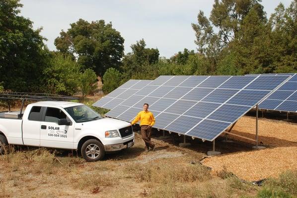 Rural Ground Mounted Solar Panel Array