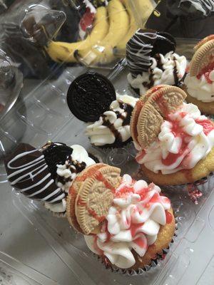 Cupcakes Oreo and strawberry lemonade