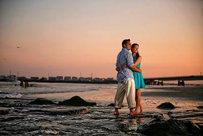 Engagement session on the beach.