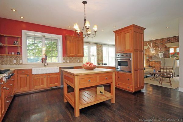 Kitchen looking into great room.