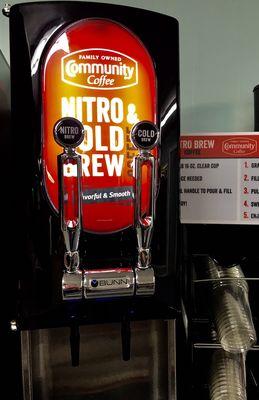 Community Coffee's all new Nitro & Cold Brew!