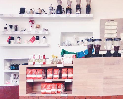 Coffee, accessories, counter