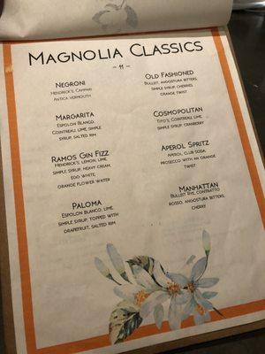 Drink Menu