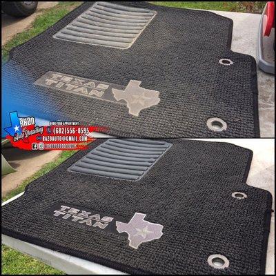 Before & After- Floor Mat Shampoo Washed