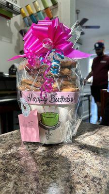 Cookies in a planter for a birthday!