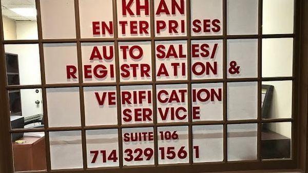 Vehicle Registration Service - Khan Enterprises Orange County