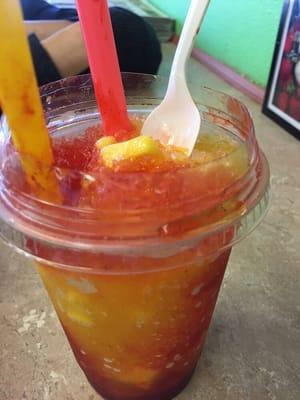 Mangonada. Look closely you'll see a hair that she pulled out on the right side of the cup