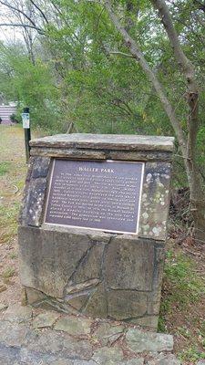 Signage at the entrance