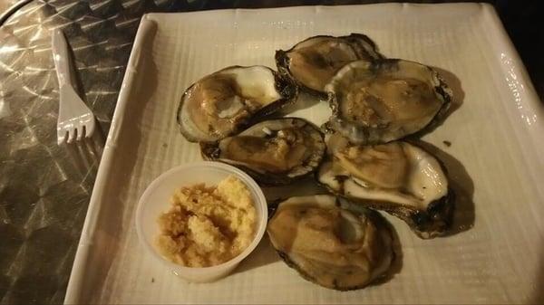 Oysters on half shell