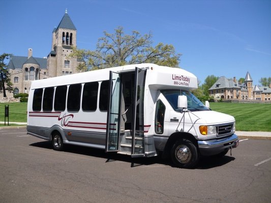 White Chevrolet Mini Shuttle Bus