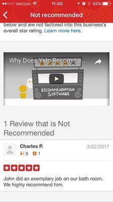 Yelp's software removed this 5 star review.