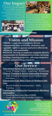 SabaterLAB Foundation Vision, Mission, and Service