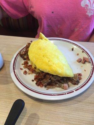 Meat lover omelet