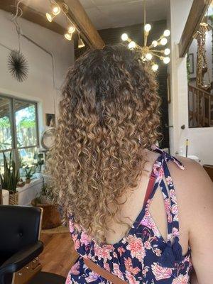 Curly haircut