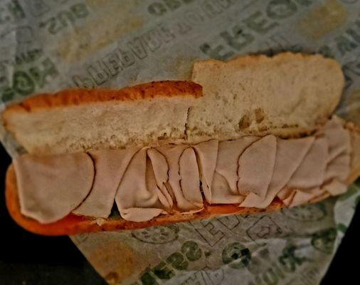 Subway Deli Heroes Sub Titan Turkey