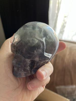 Fluorite skull