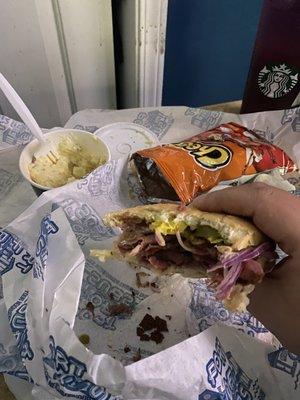 Large 12" Hot Pastrami Sub