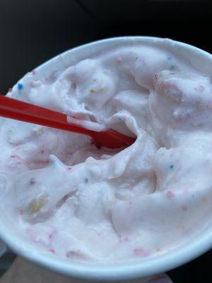 Frosted Animal Cookie Blizzard up close and personal.