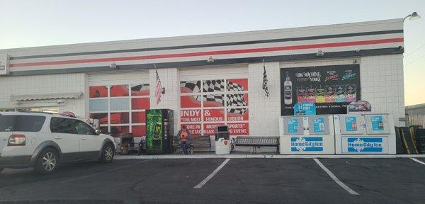 Exterior of Pam's Pitstop