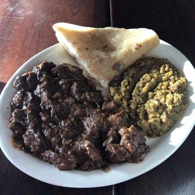 Beef Stew with Lentils and Chapti