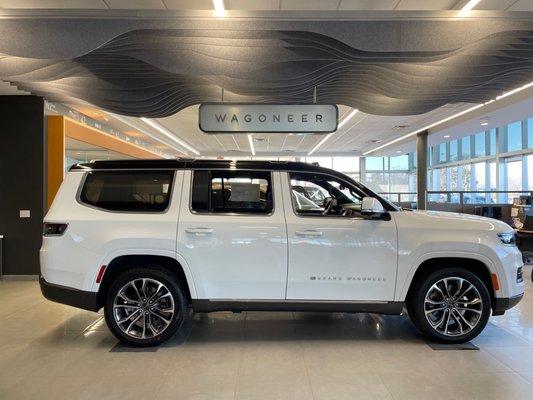 2023-03-04. Golling CDJR of Roseville. Showroom showcasing the Grand Wagoneer. The epitome of luxury and power.