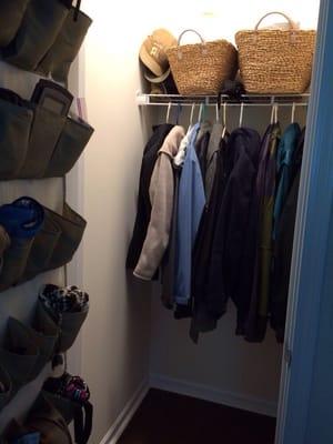 Down Stair Coat Closet- Before