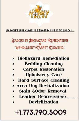 Honey Child's CARPET AND UPHOLSTERY CLEANING