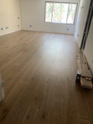 Engineered Wood floor installation in Rancho Cucamonga