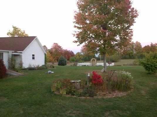 Picture postcard country landscaping