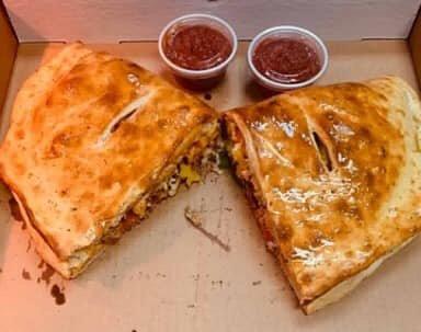 Turn any pizza into a calzone or make a calzone of your choice with your favorite toppings