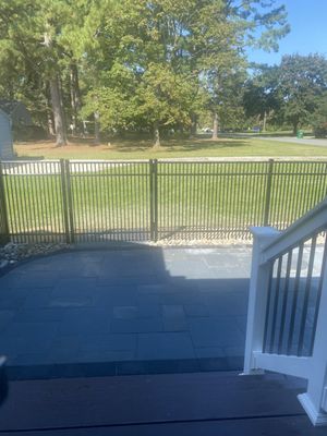 Patio with gate and entry