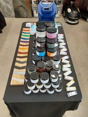 Wide variety of epoxies, pigments, tools, supplies and more!