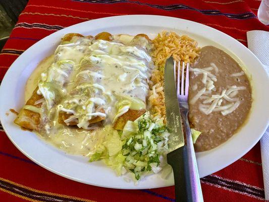 Chicken Enchiladas entree