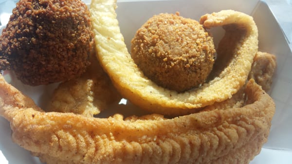 Fried Catfish & Boudin Balls