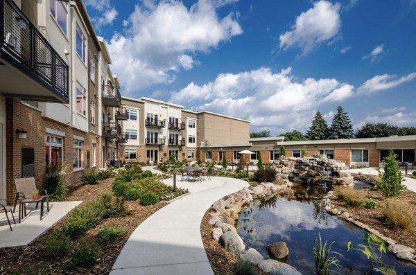 Independent apartments common area