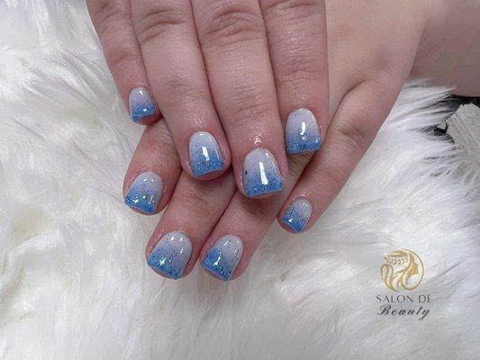 A beautiful ombre dipping set done by Ana! Call us today: 781-340-4494 to make your appointment!