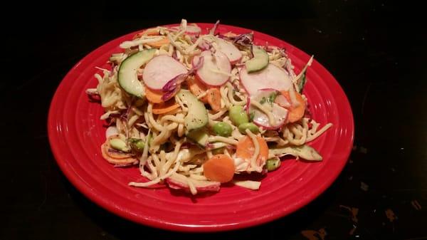 Thai noodle salad for dinner...took 2 minutes to make!