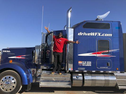 One happy contractor gets into his truck