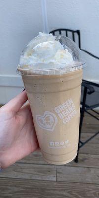 Large caramel frappe