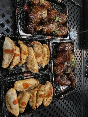 Fried dumplings, Korean wings