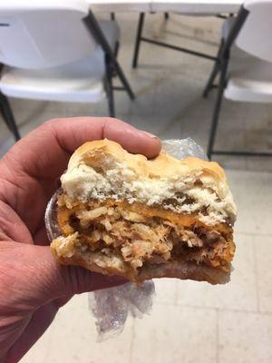 Boudin biscuit with Steens syrup