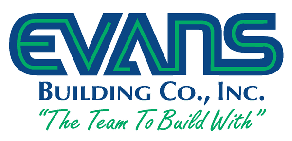 Evans Building Company, Inc. logo and slogan.