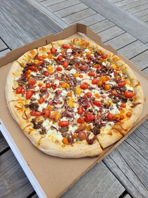 Lamb pizza special