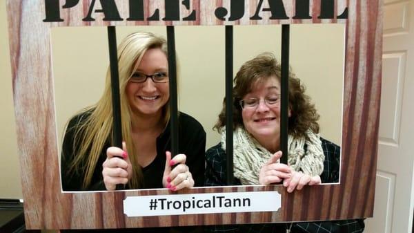 Don't get caught in Pale Jail. Catch a tan the Smart way....at Tropical Tann