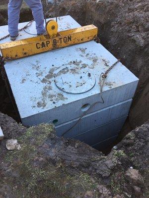 Tank installation